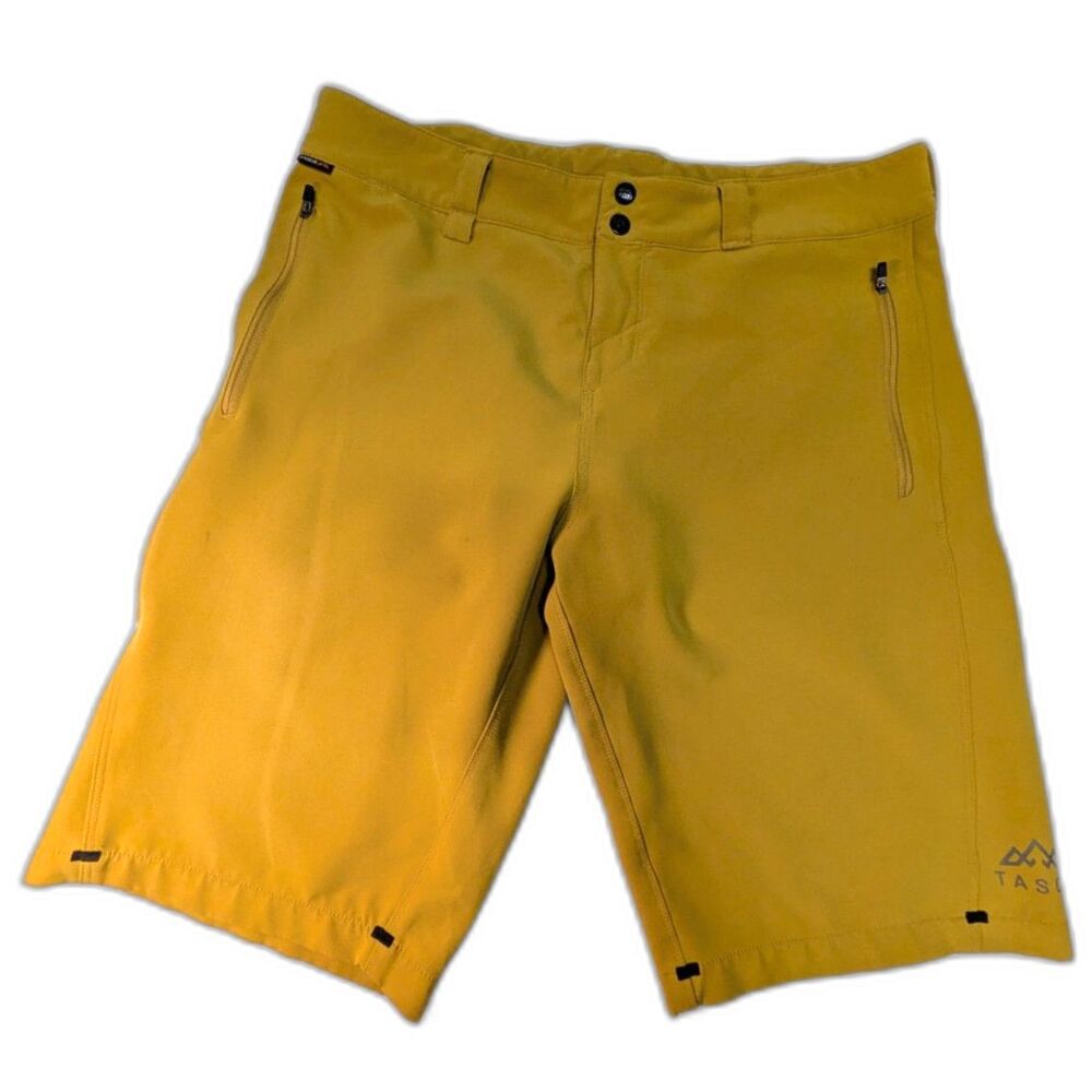 TASCO Men’s 36 Yellow Trail Tech Mountain Bike Shorts 11” Inseam